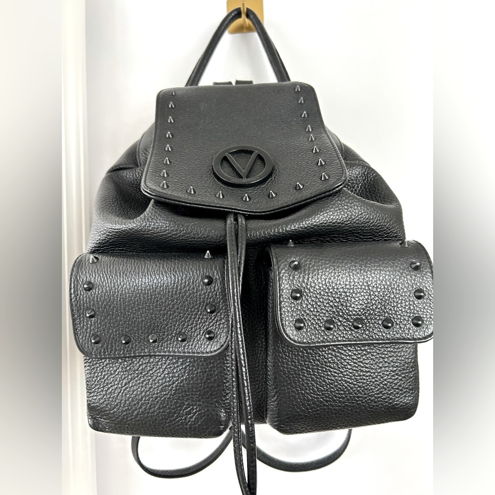 Valentino Rockstud Black Backpack large